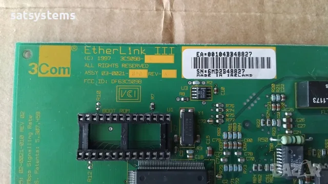 3Com 3C509B-C 10Mbps EtherLink III 16-bit ISA Network Adapter Card, снимка 7 - Мрежови адаптери - 55333145