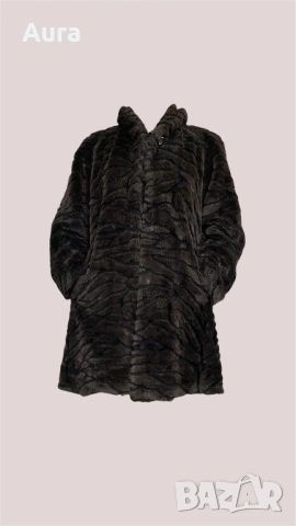 vintage mid-length faux fur coat, снимка 2 - Палта, манта - 53997424