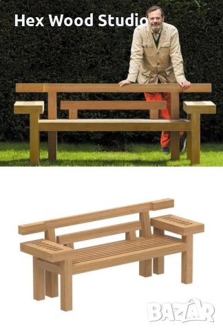 Градинска пейка „Zen Line“