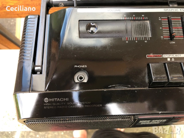 Радиокасетофон HITACHI TRK W350E, снимка 7 - Радиокасетофони, транзистори - 55266048