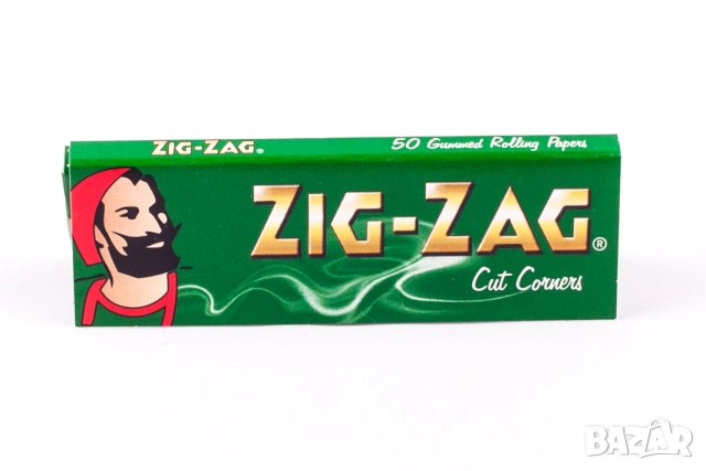 Хартийки за цигари Zig-Zag Green (70мм), снимка 3 - Други - 55024476