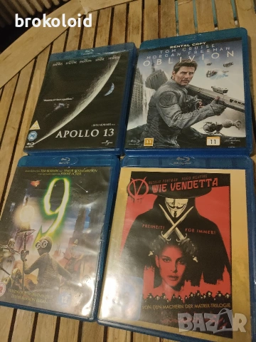 V for Vendetta, 9, Apollo 13, Oblivion - блу рей колекция 