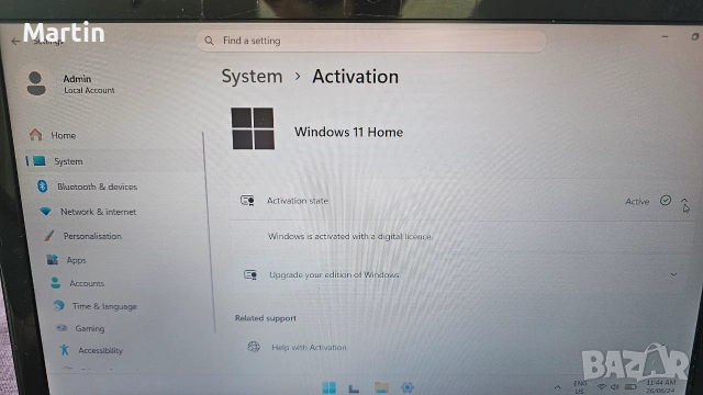 Windows 11, 11" екран, Intel i5, 8GB RAM, 120GB SSD, 79€ Варна Acer Aspire v5-171, снимка 3 - Лаптопи за дома - 52868337