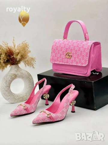 Gucci Нови Дамски Обувки на Ток Различни Цветове , снимка 2 - Чанти - 55252518