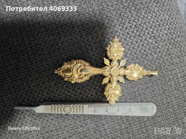 Златен кръст 14 карата, снимка 5 - Колиета, медальони, синджири - 54663937