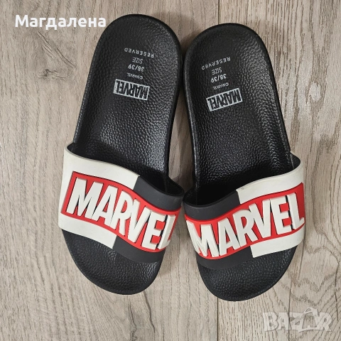 Чехли Марвел, снимка 2 - Детски сандали и чехли - 54383076