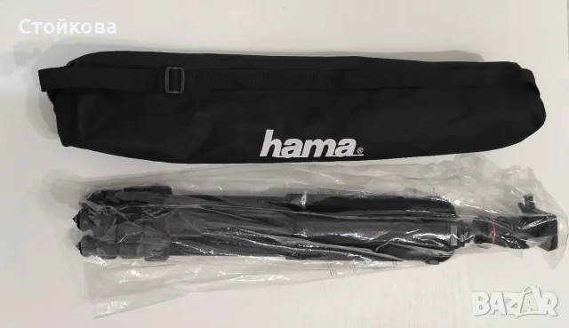Нов статив Hama Traveller 163 Ball – пълен комплект в кутия, снимка 3 - Чанти, стативи, аксесоари - 55325907