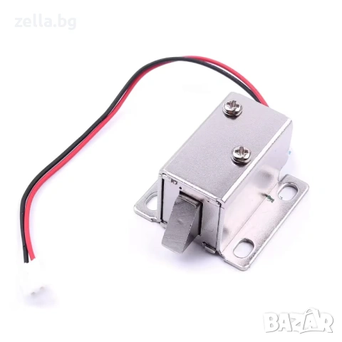 Електромагнитен насрещник 12V DC – Компактна електрическа брава за контрол на достъпа 10387, снимка 7 - Друга електроника - 54691881