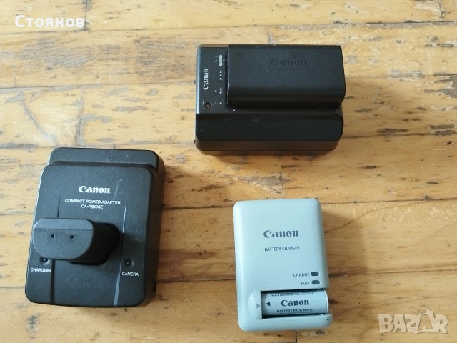 Зарядни, и батерий за камери Canon , снимка 14 - Батерии, зарядни - 54639879