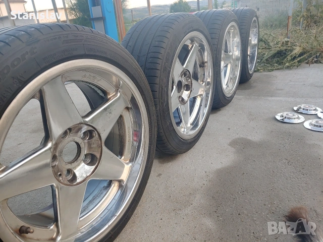 Джанти AZEV / ATEV 17 " 5x112 спорт пакет 8.5j ET 20 и 10j ET 22, снимка 4 - Гуми и джанти - 55093271