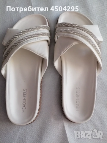 Елегантни дамски чехли 43 номер , снимка 3 - Чехли - 54241724