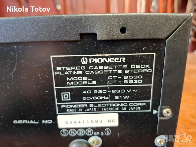 Продава се триглав дек Pioneer CT-S530., снимка 8 - Декове - 54417188
