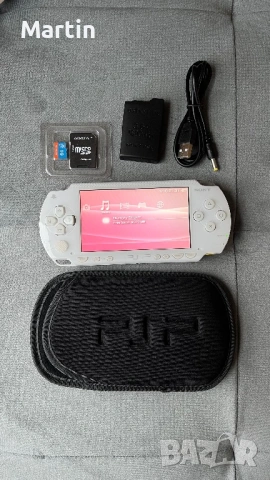 Modded Sony PSP 1000 White 64GB 70+ Games