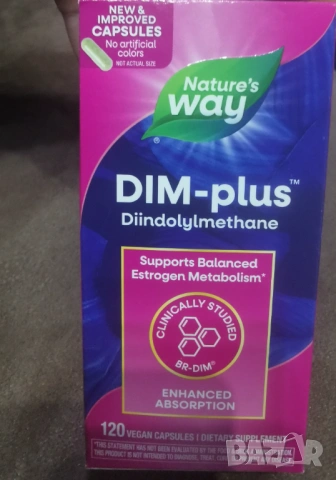 Nature's Way DIM-Plus Estrogen Metabolism За нормален естрогенен метаболизъм 200 мг 60 капсули, снимка 7 - Хранителни добавки - 54487073