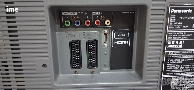 LCD Телевизор Panasonic НОМЕР 64. Model TX-32LE60F. 32 инча, 81 см. Работещ. С дистанционно. Внос.., снимка 12 - Телевизори - 55288536