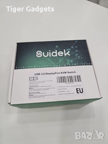 SUIDEK DisplayPort KVM Switch 2 Monitors 2 Computers – DP към HDMI KVM суич 4K@60Hz с 4 USB порта, снимка 8 - Друга електроника - 54517395