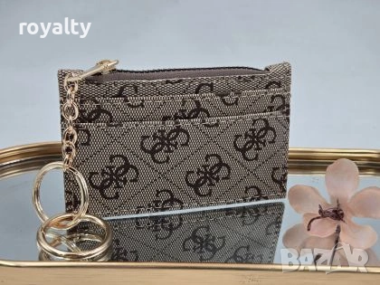 Нов Кожен Дамски Картодържател с Халка Louis Vuitton Gucci, снимка 3 - Портфейли, портмонета - 55172036