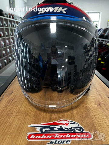 Скутер мото каска SMK GT-J TOURMAX ,S 55-56 вградени очила ,като нова 69.90€, снимка 3 - Аксесоари и консумативи - 54840488
