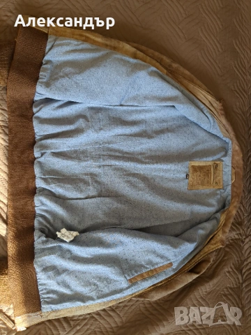 Мъжко яке естествена кожа PULL&BEAR, снимка 3 - Якета - 54315685