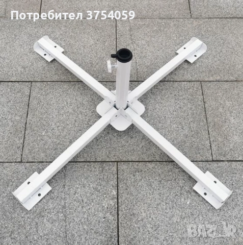 Стойка за чадър – 90 см NS6353, снимка 3 - Градински мебели, декорация  - 55199169