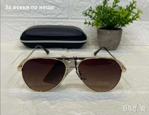 Cartier Слънчеви Очила С UV400 Защита С Подарък🎁Калъф И Кутия Код Lusso10