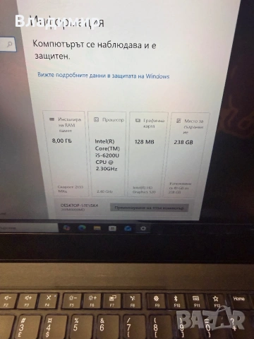 Lenovo ThinkPad T470-i5 6200u/8гб/256гб m.2 nvme/подсветка, снимка 2 - Лаптопи за работа - 53994819