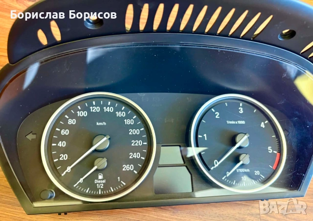 Киломертаж за BMW E60 2007 г . Оригинален . За кола със Старт - стоп бутон .