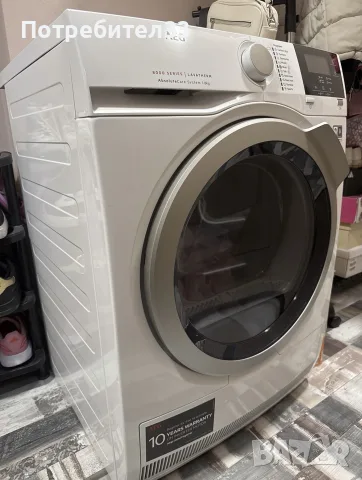 сушилня AEG 8 series, 8кг А++/термопомпа, снимка 2 - Сушилни - 55591815