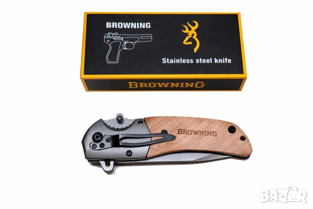 Сгъваем нож Browning 354 за туризъм, къмпинг, лов и риболов, снимка 9 - Ножове - 54999109