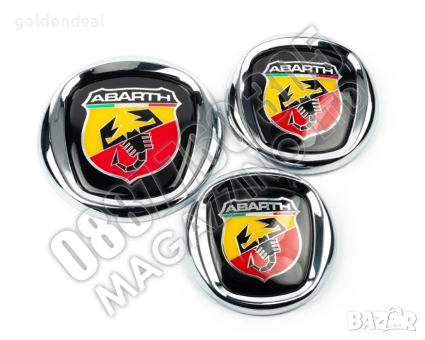 Емблема за Фиат Абарт 95 мм 100 мм 120 мм Fiat Abarth Скорпион, снимка 6 - Аксесоари и консумативи - 54475939