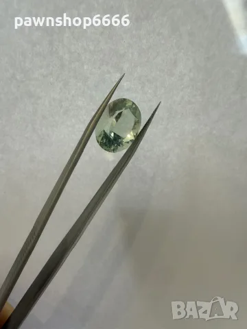 Естествен зелен берил 13.30 ct – голям фасетиран скъпоценен камък, снимка 11 - Други - 55393615