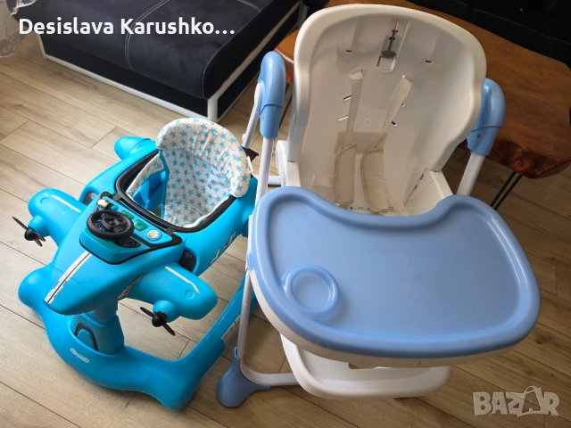 Столче за хранене+проходилка