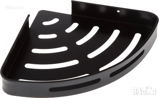 Черен рафт за баня 2 бр, с 4 регулируеми куки, неръждаема стомана, хромиран, баня, тоалетна, кухня, снимка 6 - Етажерки - 54042595