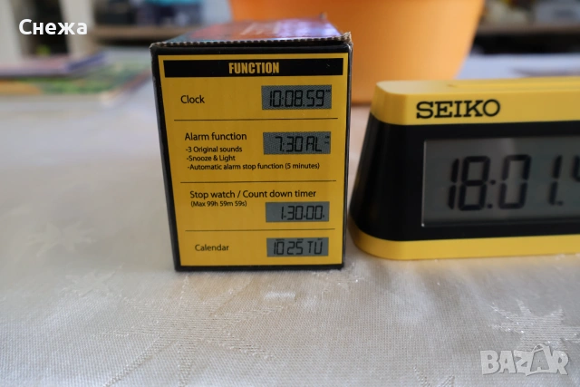  Seiko QHL091Y дигитален маратонски часовник, снимка 10 - Други - 55079853