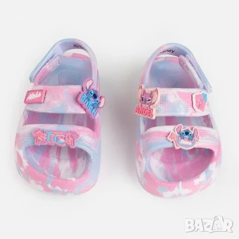 Детски сандали за момиче lila tie dye с герой lilo stitch_1260106, снимка 3 - Детски сандали и чехли - 55374017