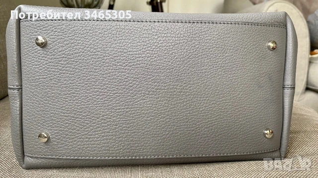 Tods дамска кожена чанта сива, снимка 9 - Чанти - 54663737