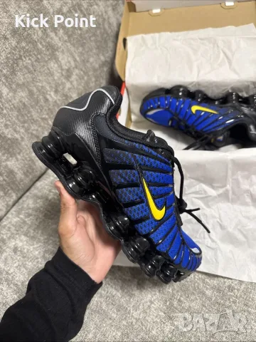 ЛЯТНА РАЗПРОДАЖБА! Nike Shox TL Blue & Yellow, снимка 4 - Маратонки - 55626782