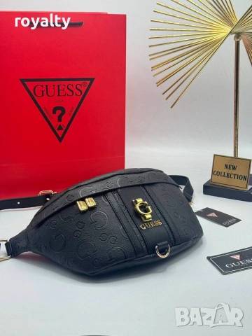 Guess Нова Дамска Кожена Чанта Гес Различни Цветове , снимка 8 - Чанти - 55288935