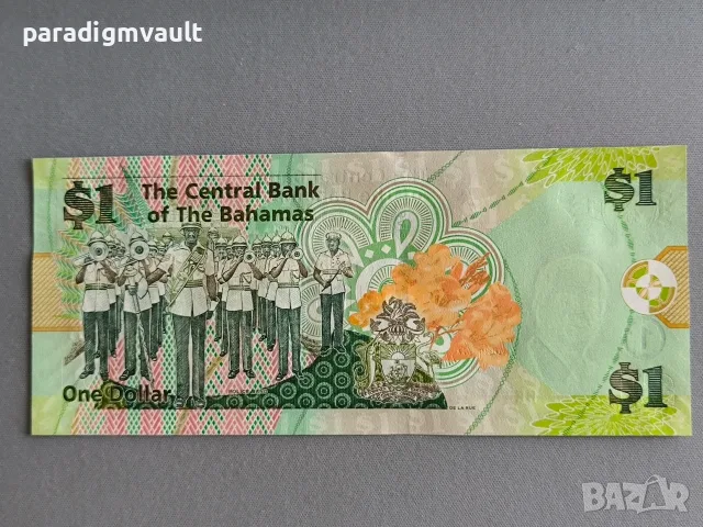 Банкнота - Бахами - 1 долар UNC | 2015г., снимка 2 - Нумизматика и бонистика - 55364435