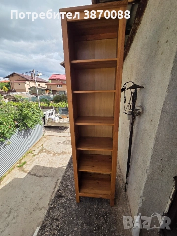 Дървена библиотека, снимка 3 - Етажерки - 54656118