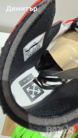 Nike off-white x air jordan 1 Chicago, снимка 13 - Маратонки - 54537248