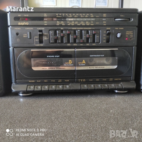 Sanyo M W242K Japan , снимка 6 - Радиокасетофони, транзистори - 55160340
