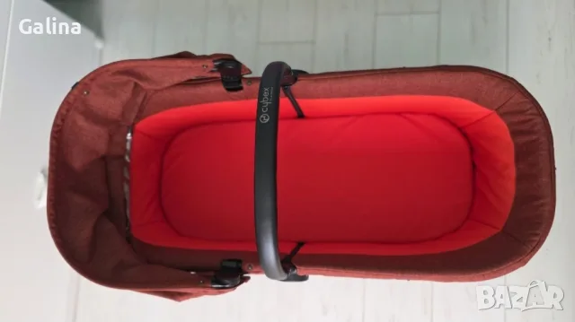 бебешка количка Cybex Priam platinum lux Имен и летен кош, снимка 5 - Детски колички - 55672267