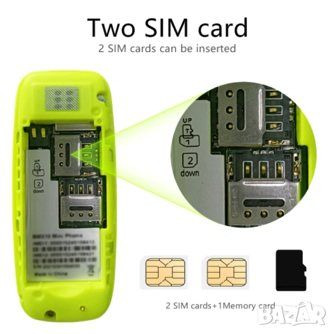 мини L8Star BM310 Ултра Мини Телефон Малък GSM Телефон Нокия Bluetooth Micro SD Карта Кейс Nokia, снимка 8 - Други - 54724695