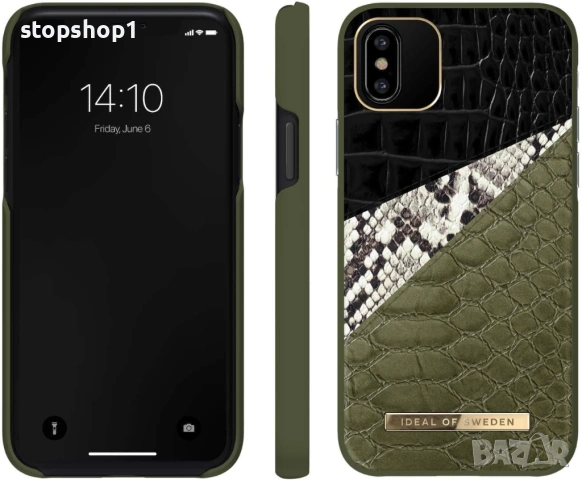 Кейс IDEAL OF SWEDEN Atelier за iPhone 11 Pro max /XS MAX , Текстуриран калъф от PU кожа за (микрофи