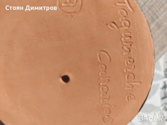 Испанска теракота,ръчна изработка и оцветени от Tagerche Canarias,,,kaнарски занаячий,  20см., снимка 10 - Декорация за дома - 54989364