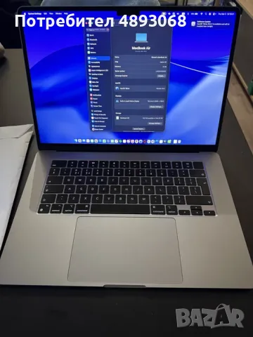 Macbook Air 15'' M2 8GB RAM 512GB SSD, снимка 2 - Лаптопи за работа - 55363999