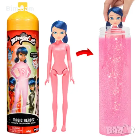 Оригинална кукла Miraculous Калинката и Черния котарак - Маринет с магическо разкриване, снимка 2 - Кукли - 55394061