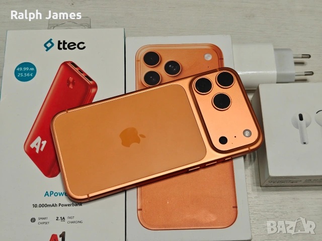 Като нов iPhone 17 Pro Max 256 GB.Гаранция+Airpods 4 , снимка 3 - Apple iPhone - 54809714