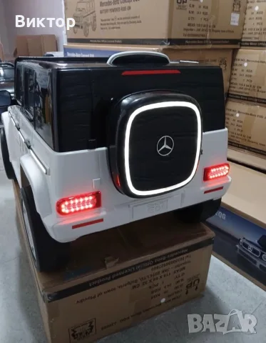 ТОП ЦЕНА Акумулаторен джип Mercedes EQG с меки гуми, снимка 10 - Коли, камиони, мотори, писти - 55406784
